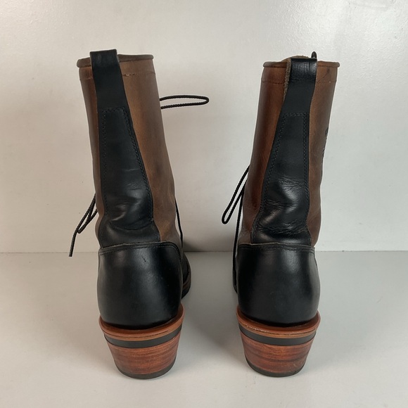 Vintage Chippewa Apache Packer Boots 10 EE USA Made Crazy Horse Soft Toe - Picture 11 of 15
